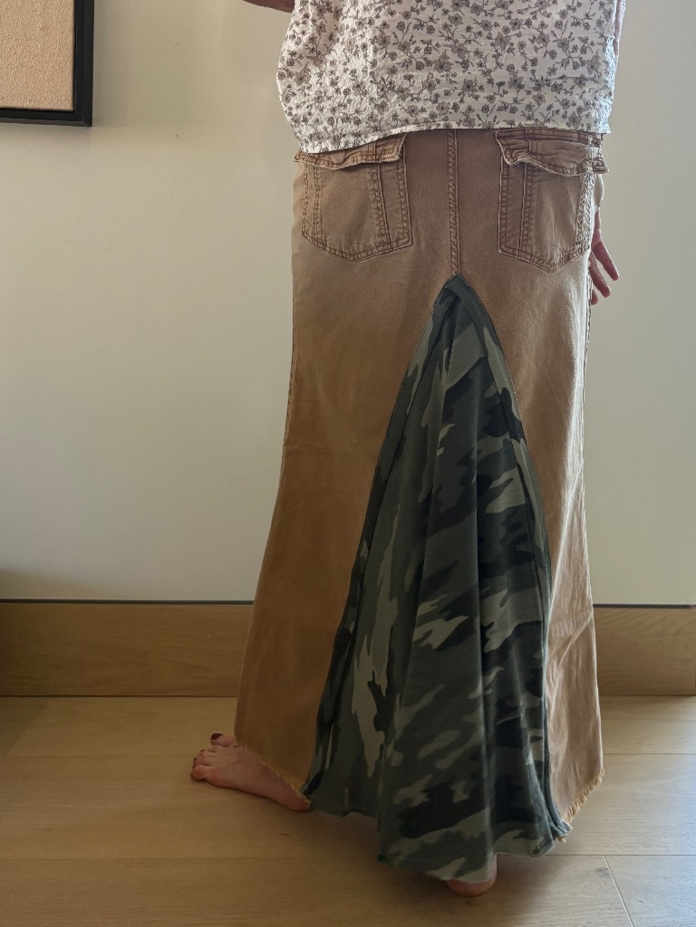 Vintage Pilcro trouser with a camo soft insert . - Picture 2 of 4